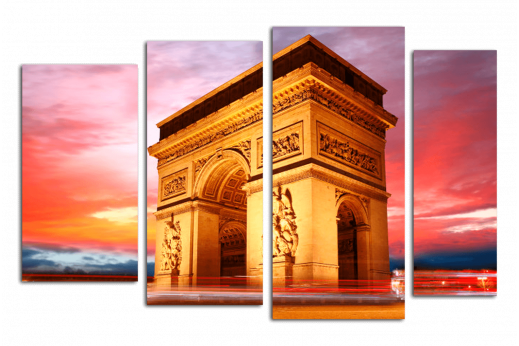 Модульная картина Триумфальная арка Париж